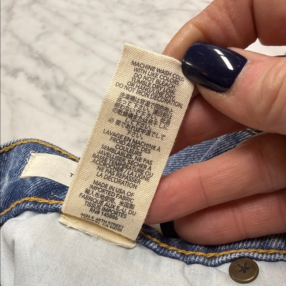 The Great. The Hero Daisy Stamp Jeans Size 24 - Picture 10 of 10